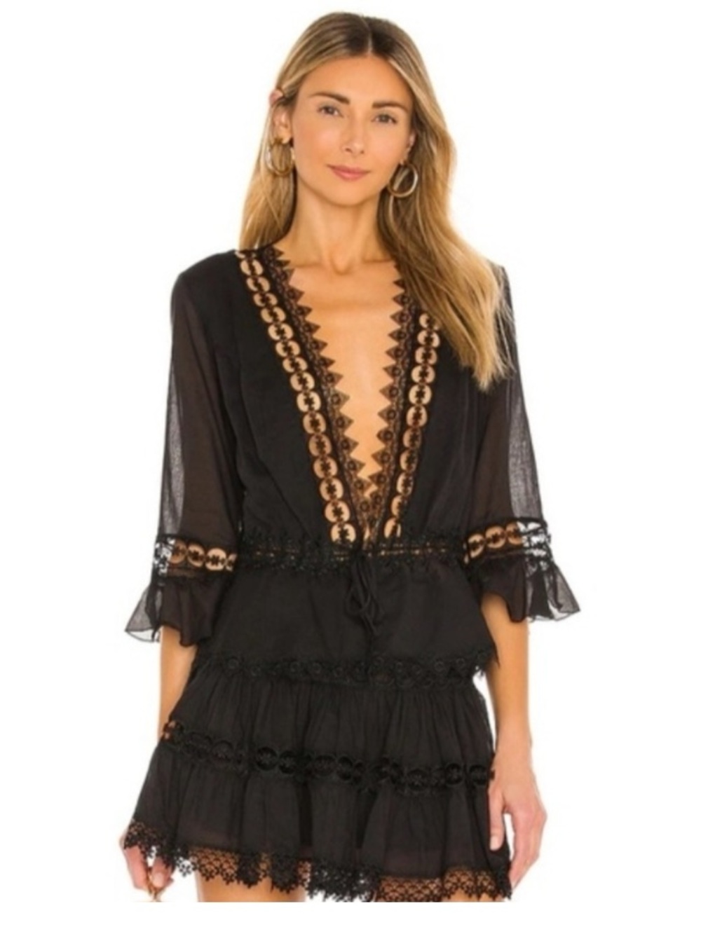 Charo Ruiz Ibiza M Black Lace top